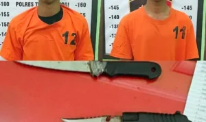 Penangkapan Dua Pencuri Bersenjata Tajam di Kota Tebing Tinggi