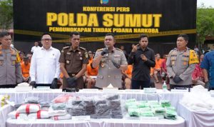 Polisi Ungkap Ratusan Kasus Narkoba di Sumatera Utara dalam Sepekan