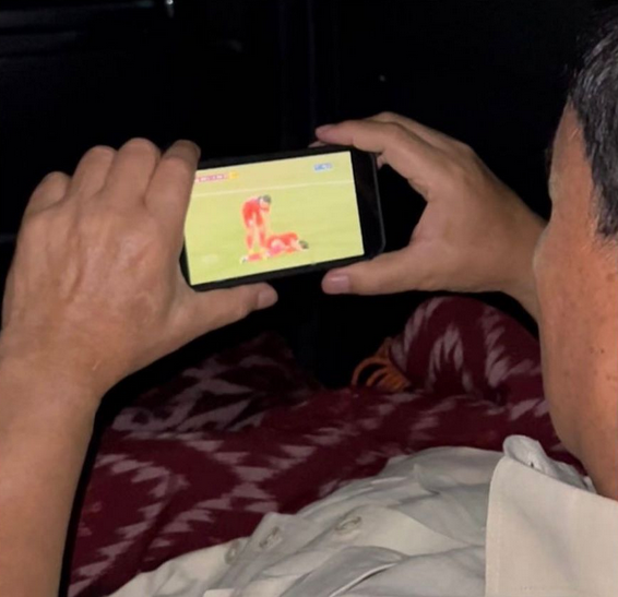 Netizen Soroti Cara Prabowo Nonton Timnas (Suara