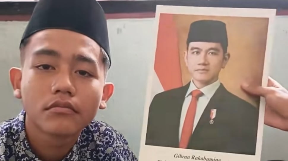 Viral, Pelajar dengan Wajah Mirip Wakil Presiden Gibran Rakabuming Hebohkan Media Sosial