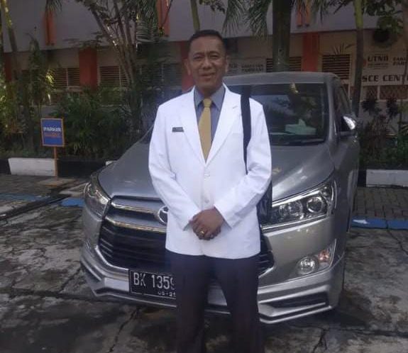 Arifin Hutasoit, terlapor dugaan penipuan bisa masukan anak pelaporan menjadi Anggota Polri.(Dokumentasi pelapor).