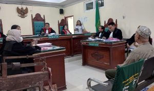 suasana dipersidangan di PN Lubuk Pakam kasus pangkalan gas meledak di Gang Mandor Jono.(Istimewa).