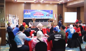 Musyawarah Kota (Muskot) KORMI di Medan, dengan kehadiran perwakilan Walikota Medan yang diwakili oleh Kadispora.