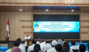 Sosialisasi pengellolaan sampah Tingkat Kecamatan dan Kelurahan di Medan. BP/erwan