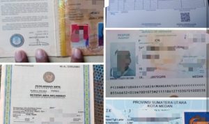 dokumen yang dimiliki oleh Tariq Nabi Mangaratua Batubara.(Dokumentasi pelapor).