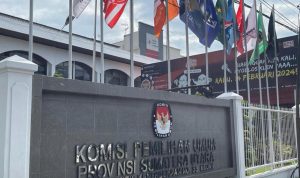 Kantor KPU Sumut.(Istimewa).