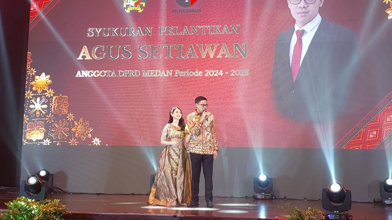 Acara sukuran anggota DPRD Medan 2024-2029 meriah. BP/ist