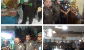 Direksi PUD Pasar Medan bersama instansi terkait saat pengambilalihan/eksekusi pengelolaan kamar mandi Lantai I sampai III Pasar Pusat Pasar Medan. BP/erwan