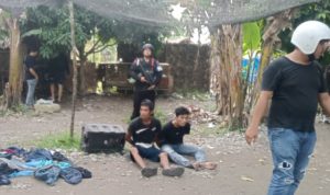 Terduga Pelaku yang diamankan petugas kepolisian.(Istimewa).