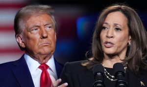 Calon Presiden AS Donald Trump dan Kamala Harris, BP/CNBC.