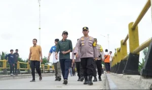 Jembatan di Jalan Lintas Riau-Sumatera Utara Rusak dan Miring