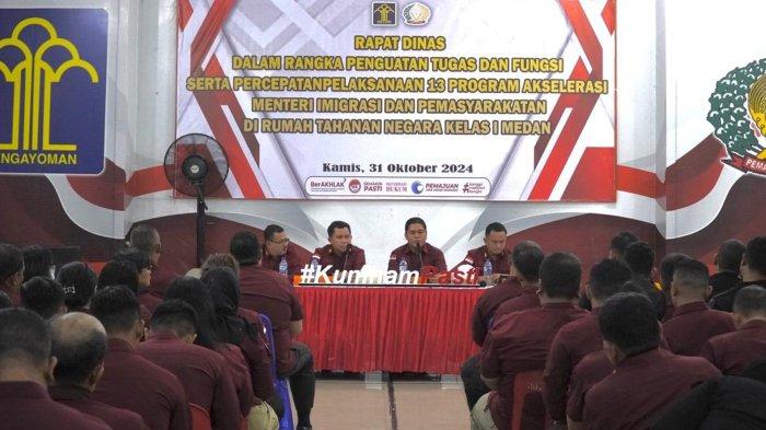 Rutan Kelas I Medan Adakan Rapat Dinas