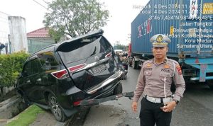 Bus Listrik Pemkot Medan Tabrak Mobil Parkir di Jalan Yos Sudarso, Ini Kronologinya