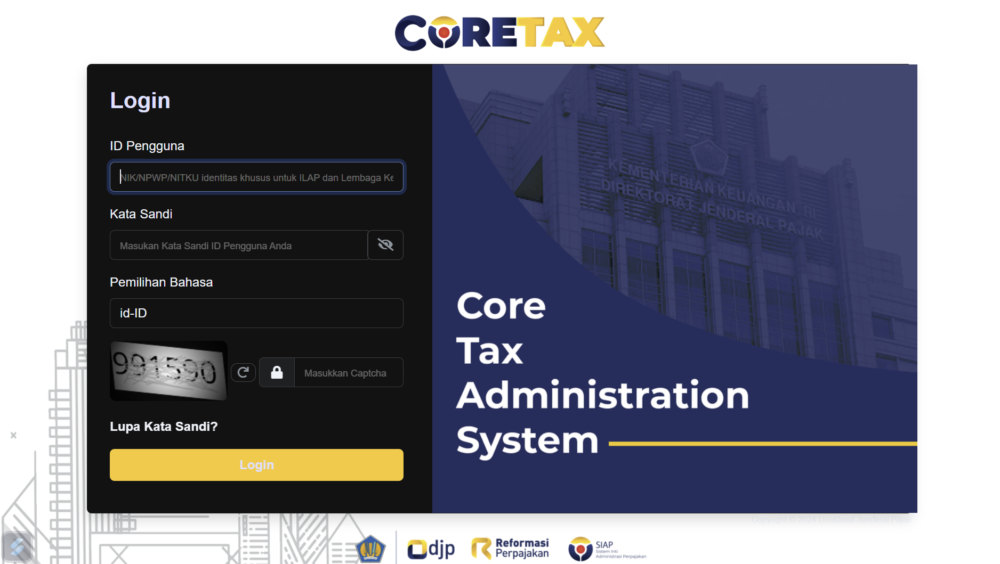 Cara Login Coretax DJP oleh Pengguna Wajib Pajak