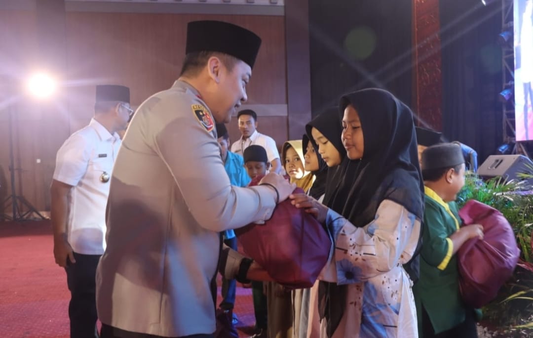 Kapolresta Deli Serdang menggelar syukuran.(Istimewa)