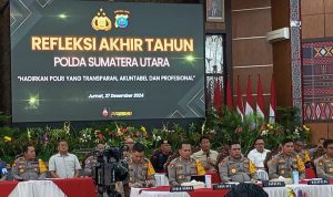 Kapolda Sumut, Irjen Pol Whisnu didampingi Wakapolda Sumut, Brigjen Rony dan PJU Polda Sumut.(Istimewa).