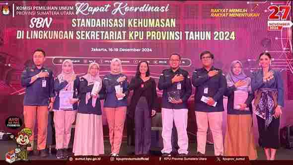 KPU Sumut hadiri rakor di Jakarta.(Istimewa)