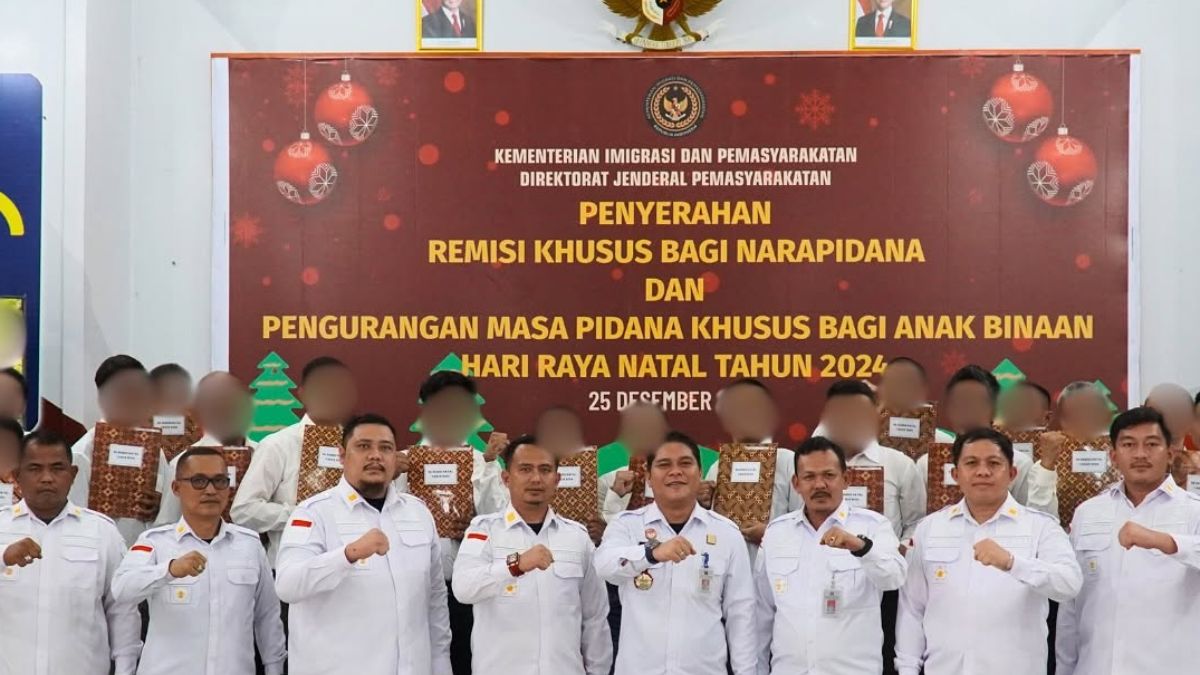 Lapas Kelas I Medan Berikan Remisi Khusus Natal 2024 kepada 253 Warga Binaan