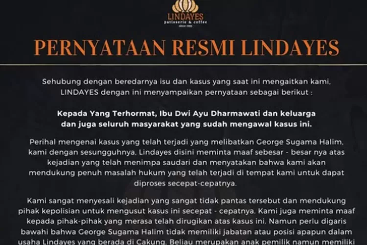 Penganiayaan di Toko Roti Lindayes Cakung, Pemilik Minta Maaf dan Dukung Proses Hukum