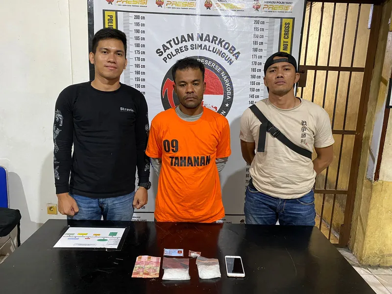 Polres Simalungun Ungkap Kasus Peredaran Narkoba, Barang Bukti 110 Gram Sabu