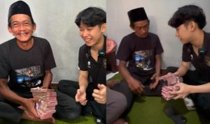Willie Salim Berikan Rezeki Nomplok Rp100 Juta untuk Sunhaji, Penjual Es Teh Viral