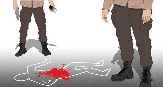 Ilustrasi penembakan maut di rest area Tol Tangerang-Merak