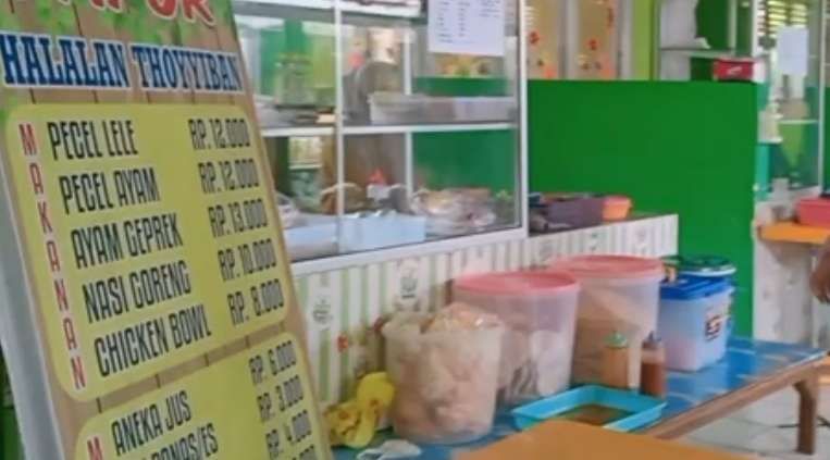 Kantin bersih pada salah satu sekolah di kota Bengkulu