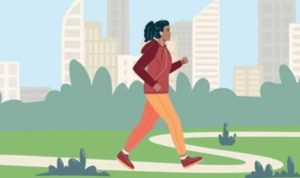 Ilustrasi berjalan kaki