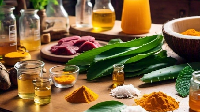 Ilustrasi Obat Herbal.