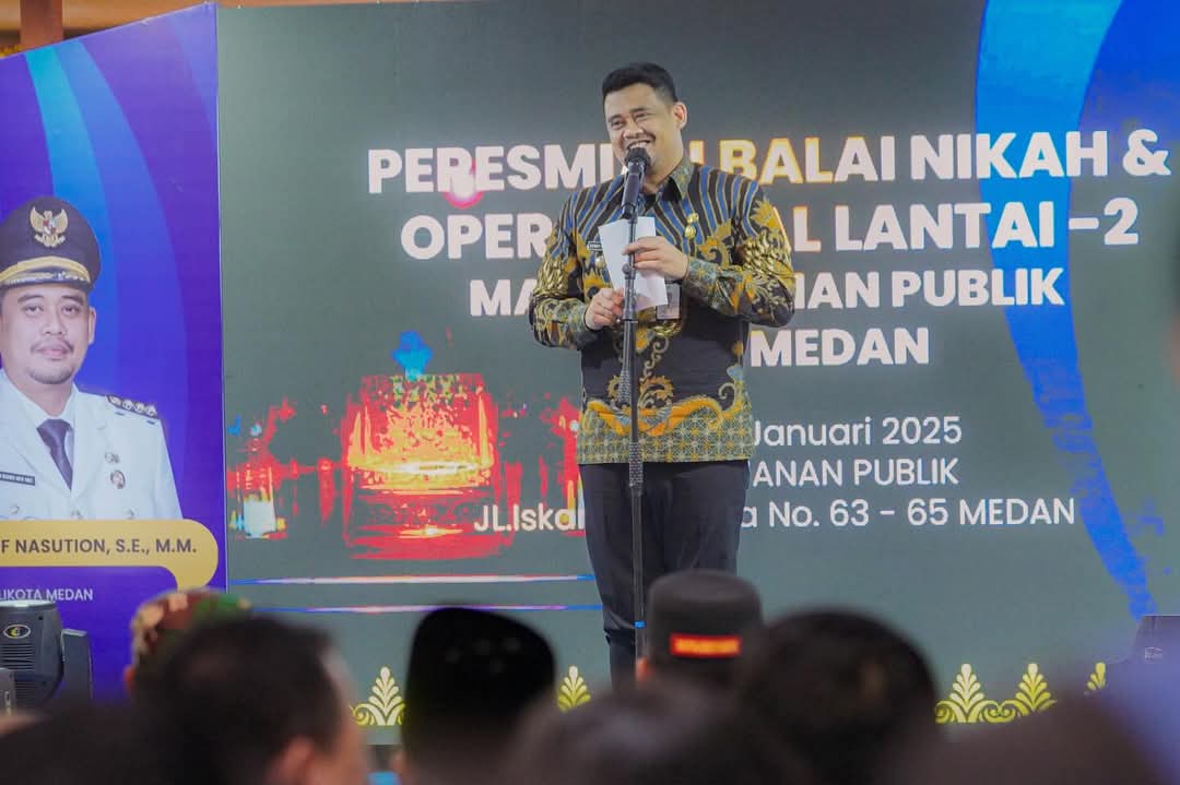 Bobby Nasution Resmikan Balai Nikah Gratis di MPP Medan Baru