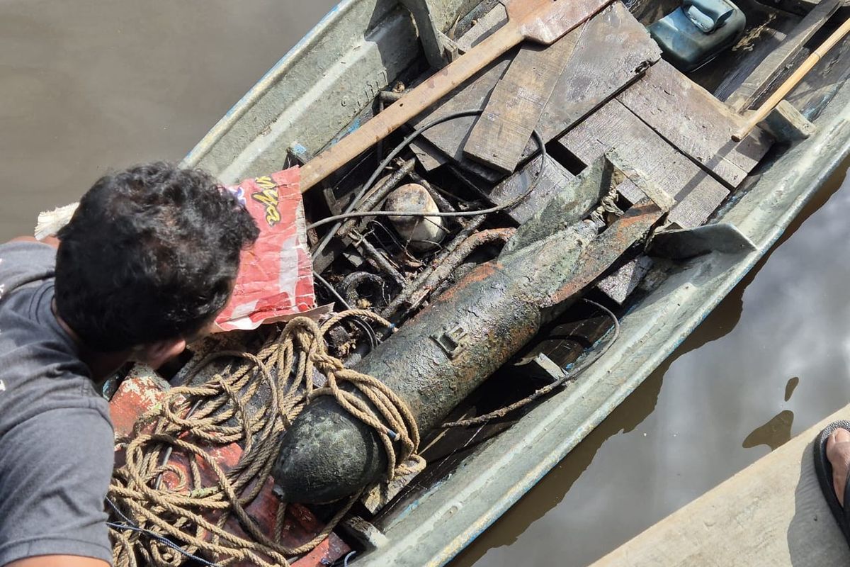 Bom Militer Peninggalan Penjajahan Ditemukan di Sungai Silau