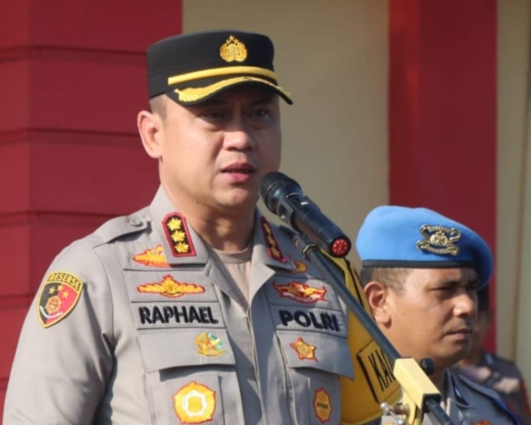 Kapolresta Deli Serdang memberikan arahan.(Istimewa).
