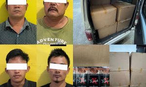 Pelaku dan barang buktinya.(Istimewa)