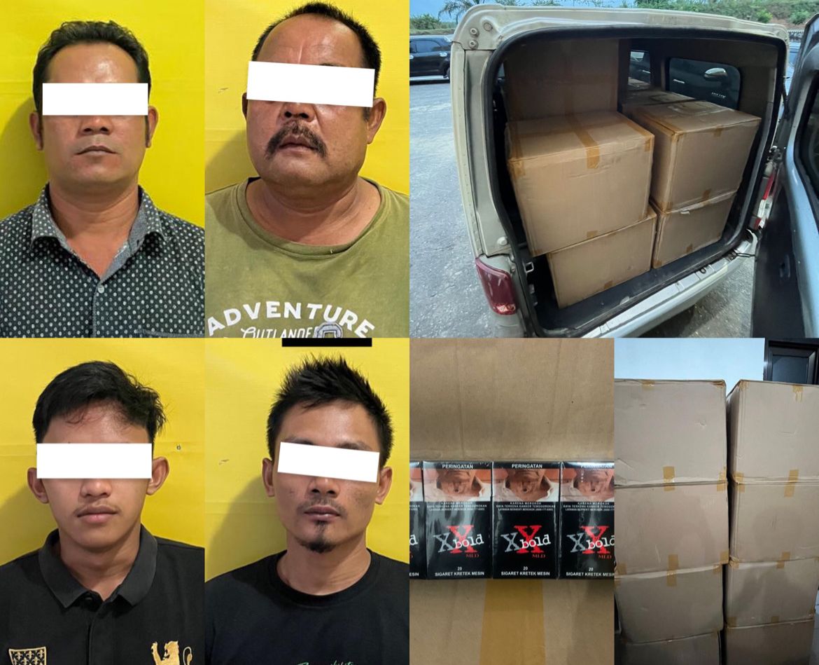 Pelaku dan barang buktinya.(Istimewa)