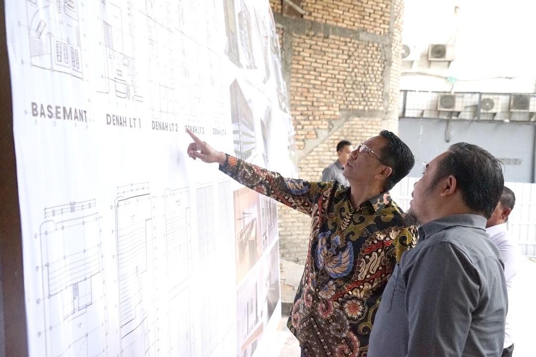 Menteri Hukum Supratman Andi Agtas Tinjau Progres Pembangunan Kantor Wilayah Kementerian Hukum Sumut