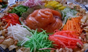 Pada perayaan Imlek, terdapat beberapa makanan khas
