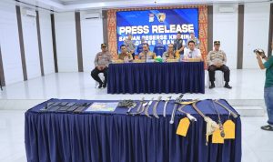 Polisi Tangkap 24 Anggota Geng Motor Kosbar dan ASK yang Bentrok di Asahan