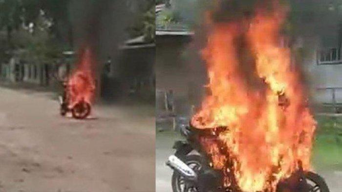 Viral Pria Bakar Motor Guru Honorer, Rumah Sang Guru Jadi Sorotan