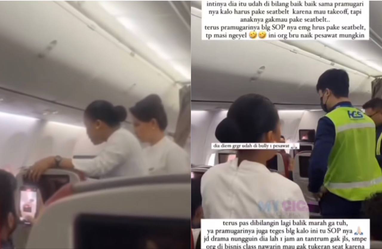 Wanita Penumpang Batik Air Viral Usai Diturunkan Karena Tolak Gunakan Seatbelt