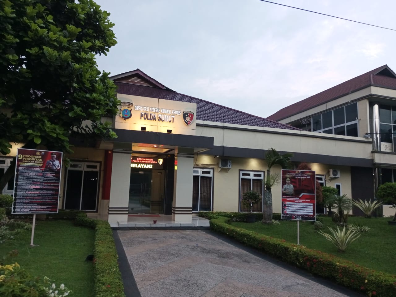 Kantor Direktorat Reserse Kriminal Khusus Polda Sumut.(Istimewa).