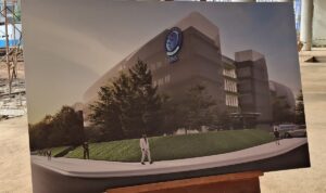 Desain gedung Multimedia Nusantara School