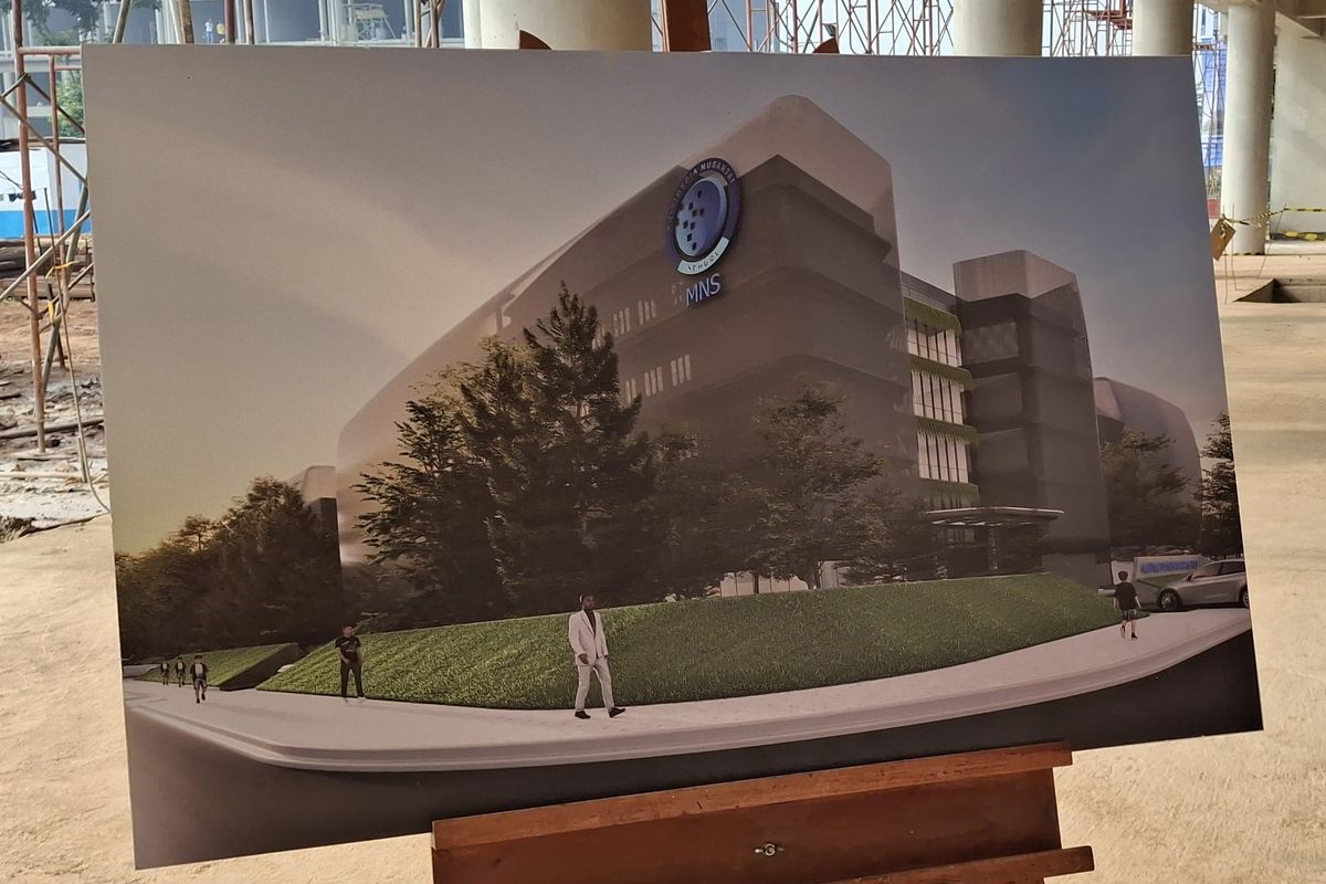 Desain gedung Multimedia Nusantara School