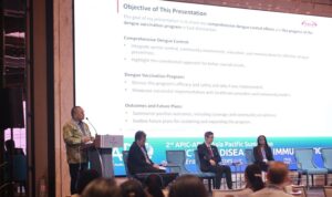 Kepala Dinas Kesehatan Kaltim Jaya Mualimin, menjadi salah satu pembicara dalam Second APIC-ADVA Summit on Infectious Diseases and Immunization,