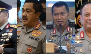 Kolase 4 jenderal polisi dipanggil Prabowo masuk kabinet.