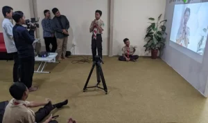 Para siswa Mts NU Pakis belajar konten digital dan media pers di Kantor Jatim