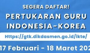 Pengumuman pendaftaran program pertukaran guru Indonesia-Korea tahun 2025