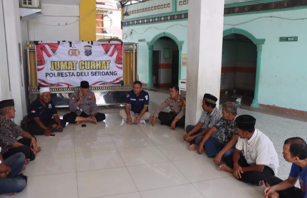 Polresta Deli Serdang menggelar Jumat curhat.(Istimewa)