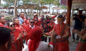 Ketua Umum LSM Terkams Samsul Bahri ST dan pengurus DPP disambut dalam kegiatan Munas dan Milad ke5.(Istimewa).