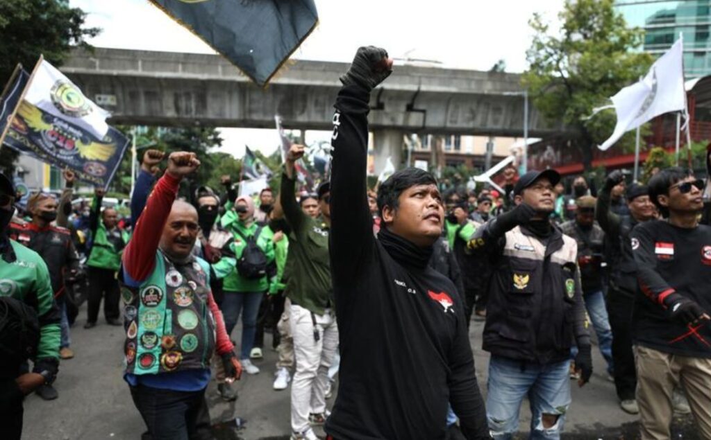 Ribuan Driver Ojol Demo 17 Februari, Tuntut THR dari Perusahaan Aplikasi