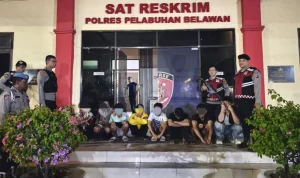 Sembilan Pemuda Ditangkap Saat Tawuran di Medan Belawan, Enam Positif Narkoba